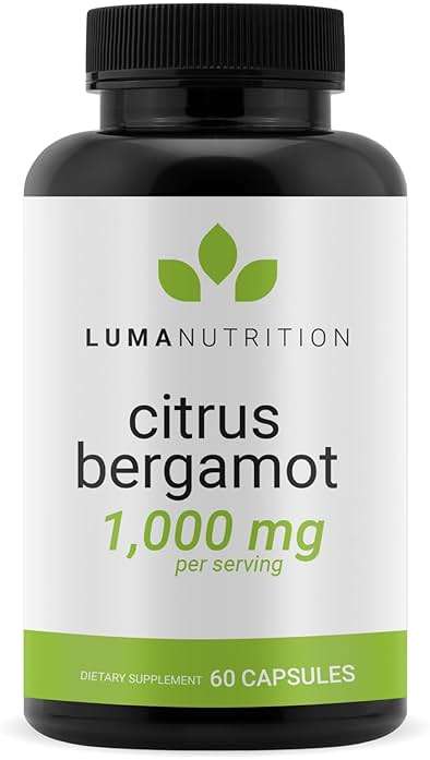 Luma Nutrition Citrus Bergamot 1000mg Per Serving - Citrus Bergamot Supplement - Heart Health Support - Veteran Owned - 60 Capsules, 30 Servings - Image 1