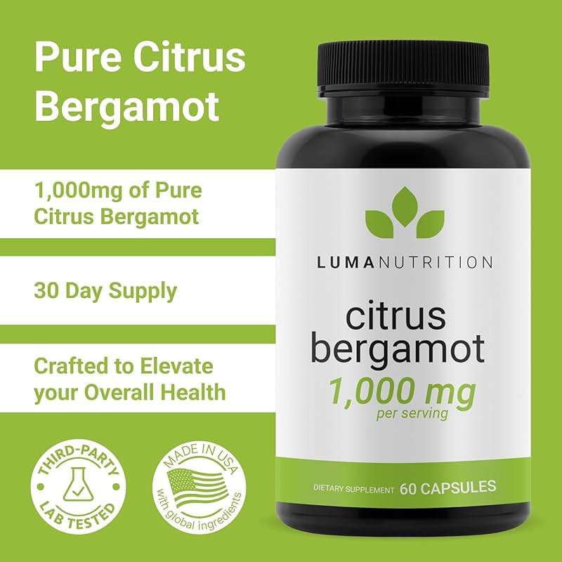 Luma Nutrition Citrus Bergamot 1000mg Per Serving - Citrus Bergamot Supplement - Heart Health Support - Veteran Owned - 60 Capsules, 30 Servings - Image 2
