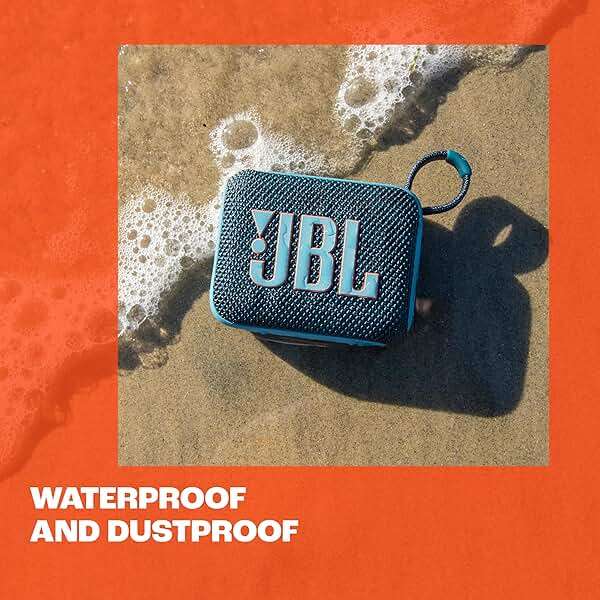 JBL Go 4 - Ultra-Portable, Waterproof and Dustproof Bluetooth Speaker, Big JBL Pro Sound with Punchy bass, 7-Hour Built-in Battery, Made in Part with Recycled Materials (Blue) - Image 8