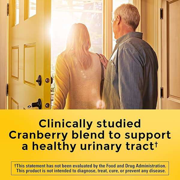 Nature Made Cranberry Supplement 500mg with Vitamin C for Immune & Antioxidant Support, Cranberry Blend for Urinary Tract Health, One Per Day, 60 Capsules - Image 2