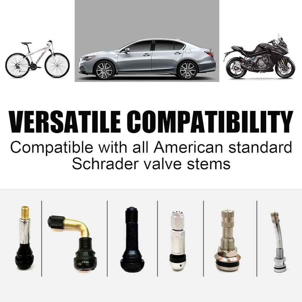 BAURATTI Tire Valve Stem Caps - (5 Pack) Metal Air Caps with Plastic Liner, Corrosion Resistant, Leak-Proof, Dog Cat Paw Universal Stem Covers for Cars Trucks Motorcycles and Bikes - Black - Image 4