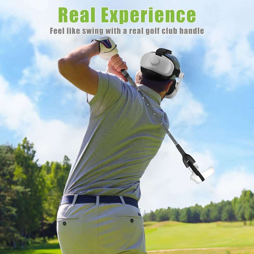 YOGES Adjustable Length VR Golf Club Handle Compatible with Oculus Quest 2 Accessories, Virtual Reality Controller Attachment, Simulator Real Golf Game Bat Adapter for Golf+, Walkabout Mini Golf - Image 6