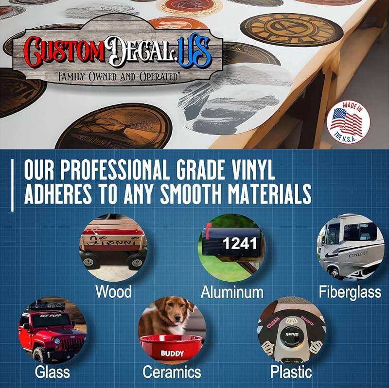 Personalized Custom Vinyl Lettering (Any Color, Any Size) for Business, Cars, Trucks, Boats, Marine, MC, DOT, Doors, Windows, Glass, Signs, Windshields, Letters, Numbers, Clipart, Image, Social Media, Decal, Bumper Stickers - Image 4