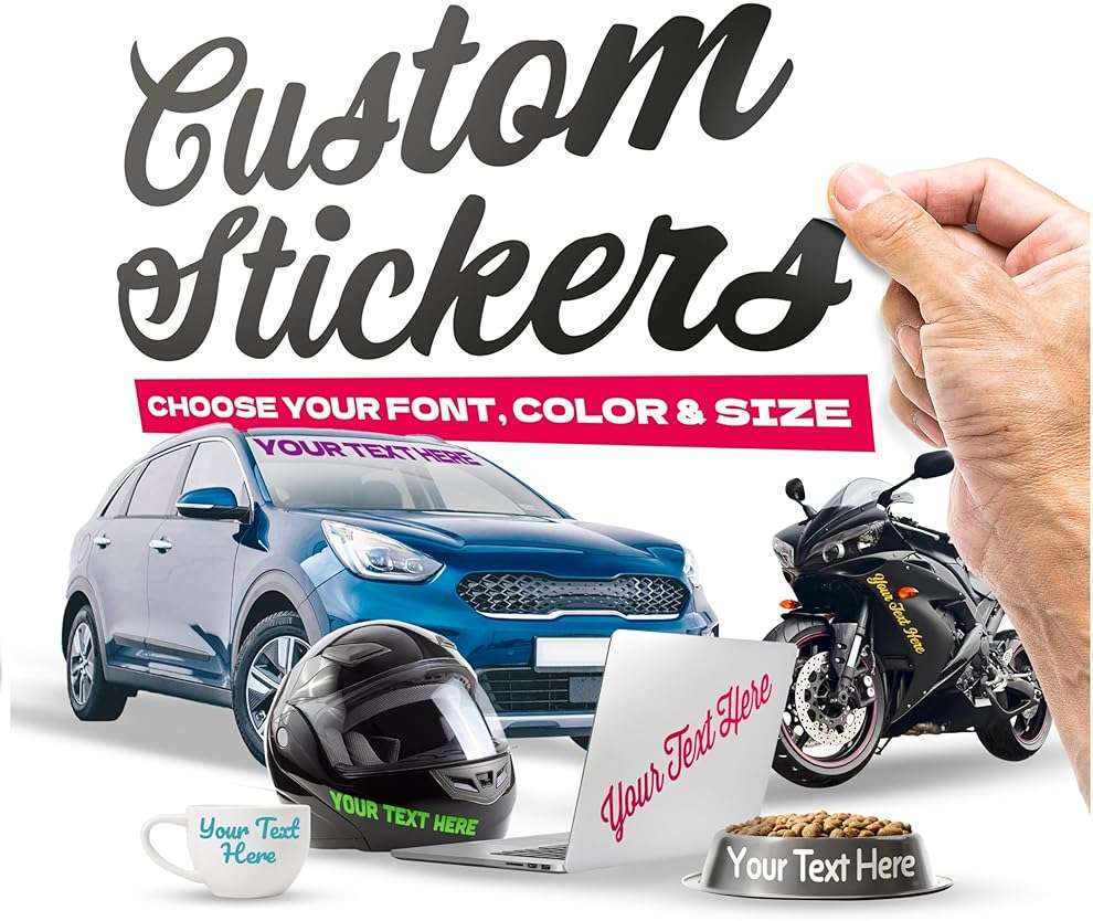 Personalized Custom Vinyl Lettering (Any Color, Any Size) for Business, Cars, Trucks, Boats, Marine, MC, DOT, Doors, Windows, Glass, Signs, Windshields, Letters, Numbers, Clipart, Image, Social Media, Decal, Bumper Stickers - Image 7