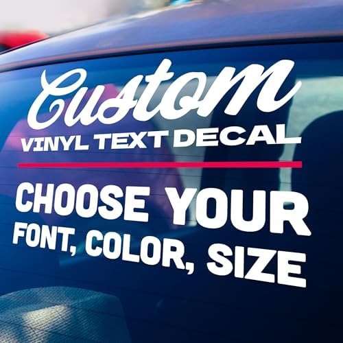 Personalized Custom Vinyl Lettering (Any Color, Any Size) for Business, Cars, Trucks, Boats, Marine, MC, DOT, Doors, Windows, Glass, Signs, Windshields, Letters, Numbers, Clipart, Image, Social Media, Decal, Bumper Stickers - Image 9