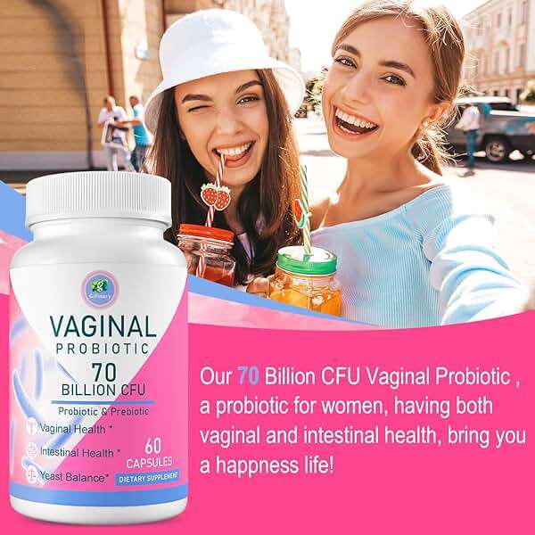 Vaginal Probiotics, PH Balance for Women, 70 Billion CFUs Womens Probiotic for Vaginal health, Urinary, Odor Control, Flor, Ph Balance & Hormone, with Prebiotic & D-Mannose - Shelf Stable, 60 Caps - Image 8
