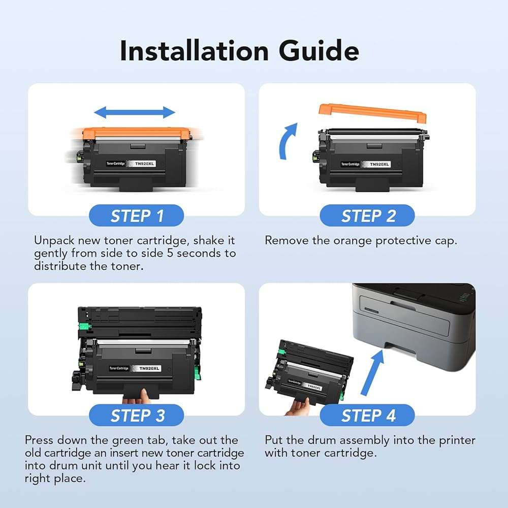 colorfly TN920XL TN920UXXL Toner Cartridges Compatibe Replacement for Brother TN920 TN920XXL TN 920 920XL 920XXL Work for HL-L6210DW HL-L6210DWT MFC-L6810DW HL-L5210DW HL-L5210DWT HL-L5210DN Printer - Image 6