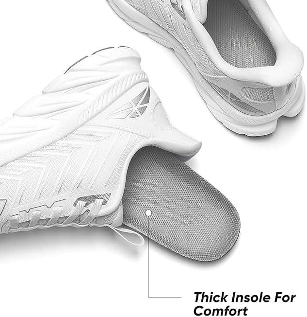 ALLSWIFIT Women's Slip On Walking Shoes Running Comfortable Tennis Breathable Non Slip Athletic Gym Workout Cross Training Fashion Sneakers - Image 6