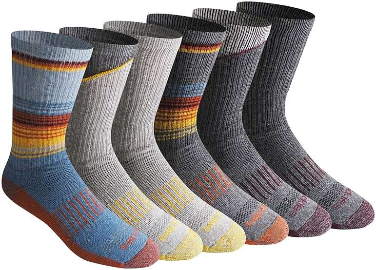 Dickies Men's Dri-tech Original Moisture Control Crew Socks, Available in M-xxl (6, 12, 18 Pairs) - Image 1