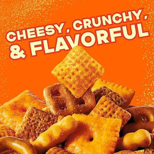 Chex Mix Cheddar Snack Mix, Savory Snack Bag, Family Size, 13.5 oz - Image 4