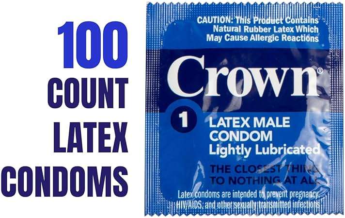 Crown Condoms, 100 Count, Lubricated Latex | Silkier, Thinner, Stronger - Image 3