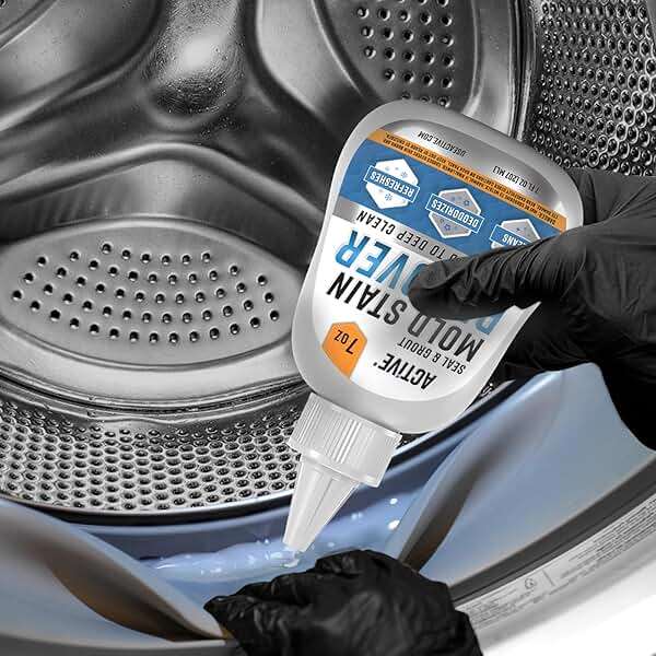 ACTIVE Mold Stain Remover Gel Cleaner Heavy Duty Stain Cleaner for Front Loader Washing Machine Seal, Bathroom Grout, Shower, Caulk - Front Load Washer Cleaning Solution - 7 Fl Oz - Image 5