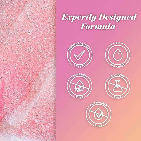 Caress Body Wash With Pump Daily Silk White Peach & Orange Blossom Body Soap for Noticeably Silky, Soft Skin 30 fl oz, 4 Pack - Image 4