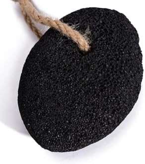 RDRKR Natural Lava Pumice Stone for Feet & Hands – Callus & Corn Remover for Cracked Heels, Hard Dry Skin Exfoliator, Volcanic Foot Scrubber Pedicure Tool (Black) - Image 4