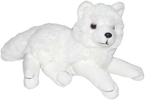 Wild Republic Cuddlekins Eco Mini Arctic Fox, Stuffed Animal, 8 Inches, Plush Toy, Fill is Spun Recycled Water Bottles, Eco Friendly - Image 1