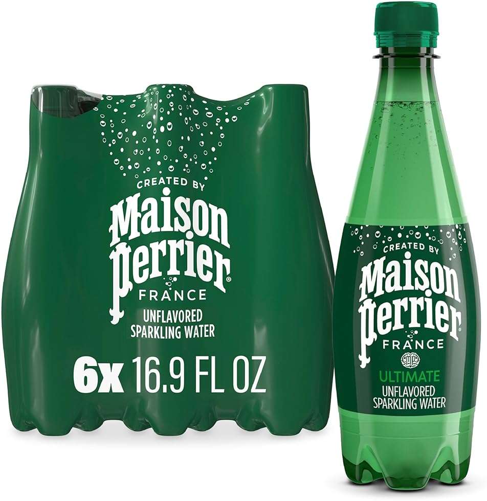 Maison Perrier Ultimate Sparkling Water, 16.9 Fl Oz Plastic Water Bottles, 6 Count - Image 1