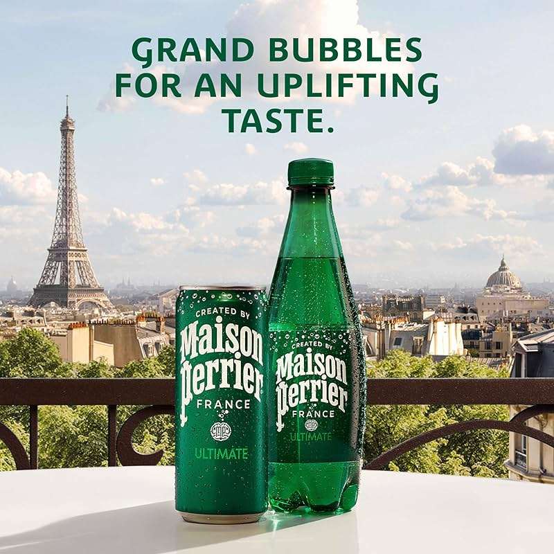 Maison Perrier Ultimate Sparkling Water, 16.9 Fl Oz Plastic Water Bottles, 6 Count - Image 3