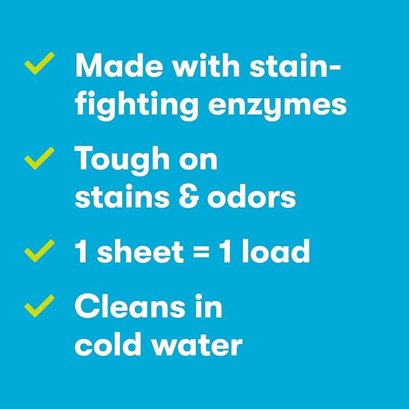 ECOS Laundry Detergent Sheets Vegan, No Plastic Jug, No Mess & Liquid Free - Hypoallergenic, Plant Powered Laundry Detergent Sheet - Free and Clear - 64 Count (Pack of 1) - Image 3