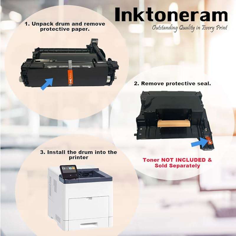 Inktoneram B600 B605 B610 B615 Remanufactured Drum Unit Replacement for Xerox VersaLink B600 B605 B610 B615 B600 B605 B610 B615 101R00582 (Drum) - Image 5