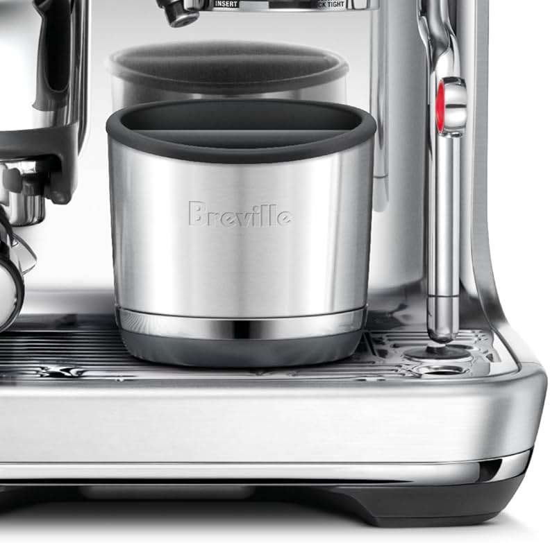 Breville BEA501BSS Knock Box 10 Espresso Machine Accessory, 10 Puck Capacity, Brushed Stainless Steel - Image 6