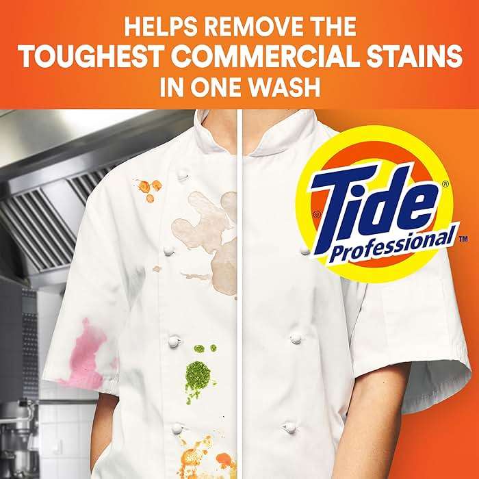 Tide PRO Laundry Detergent Liquid Bulk, Removes Hotel, Restaurant, and Healthcare Stains in One Wash, Commercial Use, 80 loads, 105 fl oz (Case of 4) - Image 2