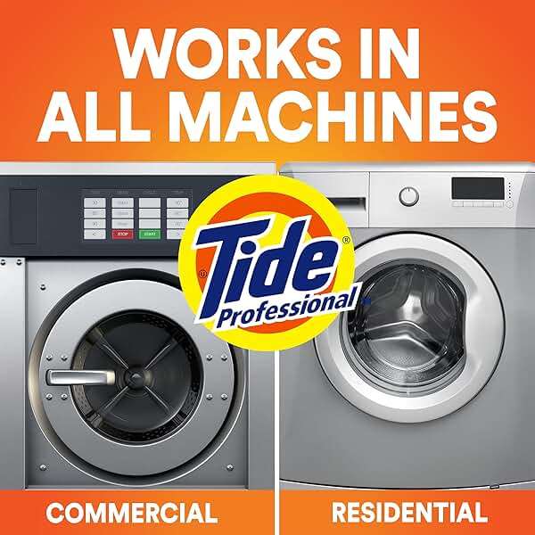Tide PRO Laundry Detergent Liquid Bulk, Removes Hotel, Restaurant, and Healthcare Stains in One Wash, Commercial Use, 80 loads, 105 fl oz (Case of 4) - Image 4