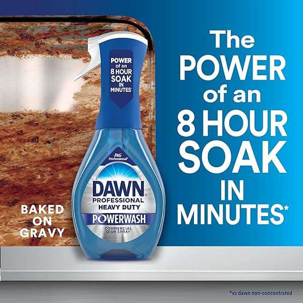 Dawn PRO Heavy Duty Powerwash, Bulk Foaming Dish Spray for Cleaning Burnt-On Grease in Commercial Kitchens, 16 fl oz (Case of 6) - Image 3