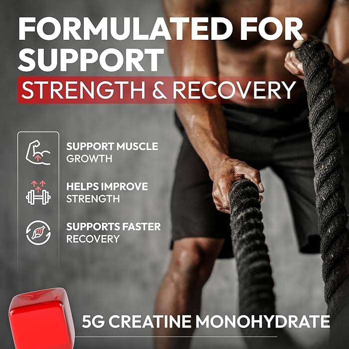 Creatine HCL for Adults 120 Gummies 6200mg - HCL Creatine Advanced Complex with L-Taurine + Vitamin B12 for Men & Women Muscle Strength & Builder, Energy Boost, Pre-Workout & Recovery Supplement - Image 3