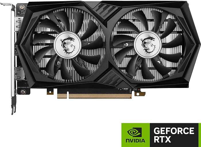 msi Gaming GeForce RTX 3050, Desktop, 6G Graphics Card (Nvidia, 96-Bit, Boost Clock: 1507 MHz, 6GB GDDR6 14 Gbps, HDMI/DP, Ampere Architecture) - Image 2