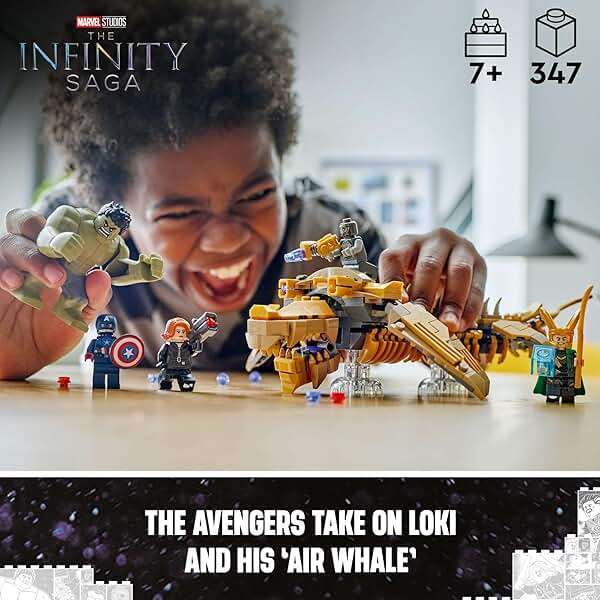 LEGO Marvel The Avengers vs. The Leviathan Superhero Toy, Building Set for Kids with Hulk Action Figure Plus 4 Marvel Minifigures, Avengers Birthday Gift for Boys and Girls Ages 7 and Up, 76290 - Image 2