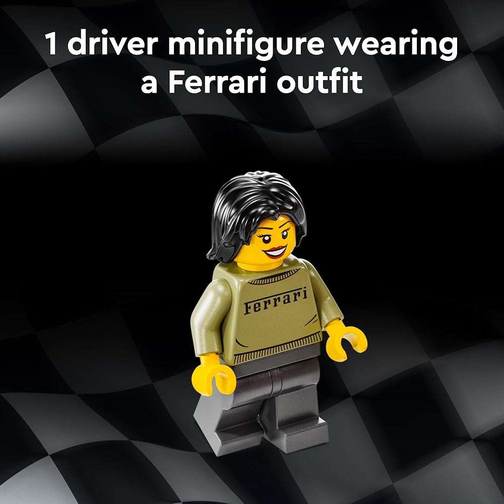 LEGO Speed Champions Ferrari F40 Supercar, Toy Car Model Building Set with Driver Minifigure, Collectible Ferrari Toy for Kids Ages 9 and Up, 76934 - Image 3
