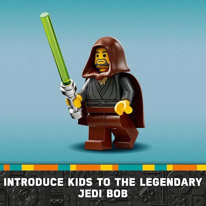 LEGO Star Wars Jedi Bob’s Starfighter Buildable Toy Vehicle, Brick Built Star Wars Starship with Jedi Bob Minifigure, Birthday Gift Idea for Boys, Girls or Any Fan Ages 8 and Up, 75388 - Image 5