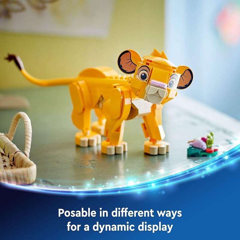 LEGO Disney Simba The Lion King Cub Building Toy - Collectible Play & Display Set - 6 Year Old Girl & Boy Birthday Gift - Detailed Model of Disney Simba - 43243 - Image 5