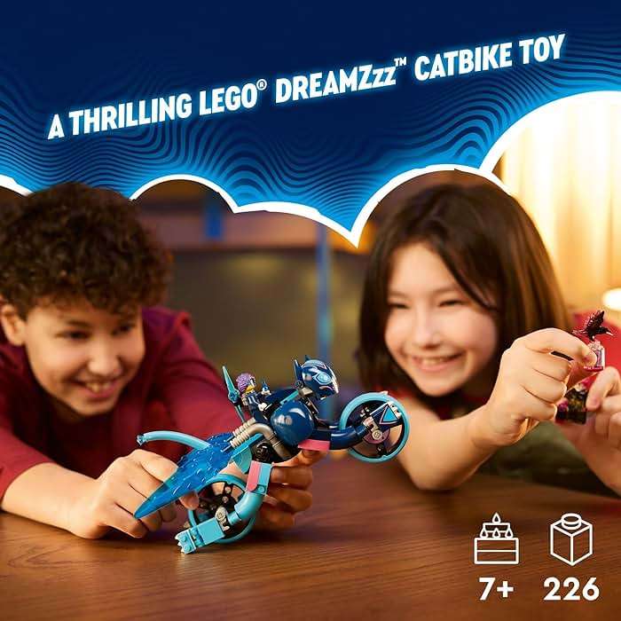 LEGO DREAMZzz Zoey’s Cat Motorcycle Bike Toy with 2 Minifigures, Creative Toy for Kids Ages 7 and Up, Rebuild an Animal Figure into a Bike, 71479 - Image 2