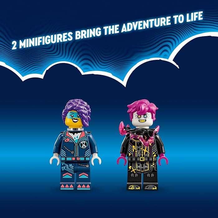 LEGO DREAMZzz Zoey’s Cat Motorcycle Bike Toy with 2 Minifigures, Creative Toy for Kids Ages 7 and Up, Rebuild an Animal Figure into a Bike, 71479 - Image 6