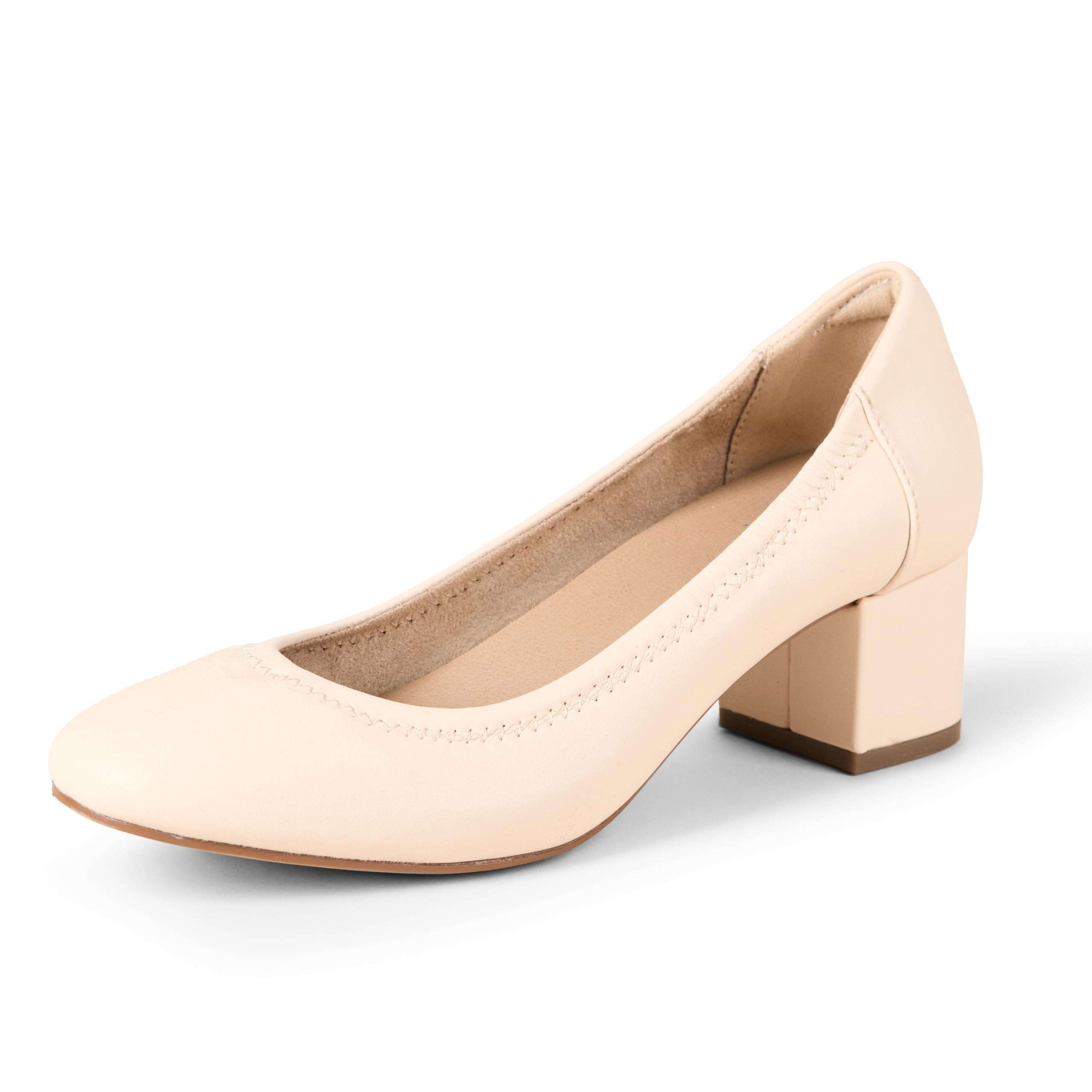 Amazon Essentials Women's Ballet Pump with Block Heel - Image 1