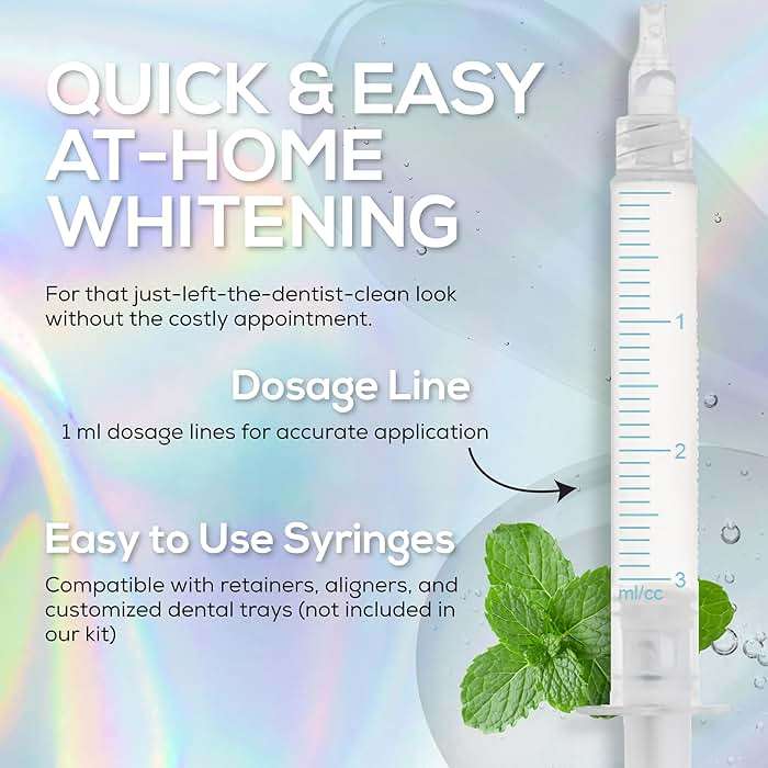 Venus Visage Teeth Whitening Gel Refill Kit Syringes (8 Pack) - 35% Carbamide Peroxide Teeth Whitener - No Sensitivity Teeth Whitening Gel for Trays - Teeth Whitening Kit Syringes for Brighter Smile - Image 5