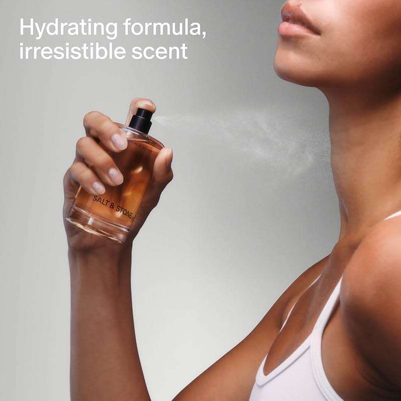 Salt & Stone Body Mist | Santal & Vetiver | Skincare Infused Hair & Body Spray for Women and Men | Hydrating Fragrance with Glycerin and Red Algae | Vegan, Cruelty Free, 3.4 fl oz - Image 2