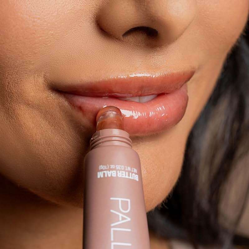 Palladio Butter Balm - Hydrating Lip Balm with Sheer Tint, Aloe, Peptides, Shea Butter, and Vegan Formulation for Instant Moisture, Shine, and Soothing Lip Care, Caramel Glazed - Image 5