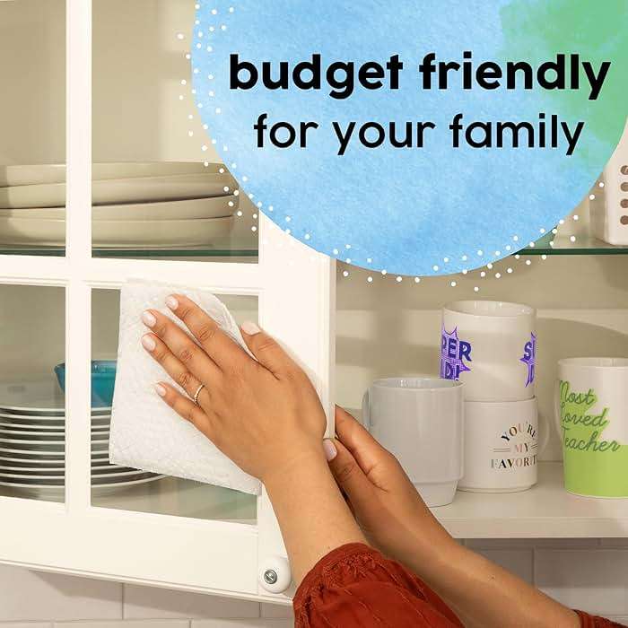 Bounty Essentials Select-A-Size Paper Towels, White, 2 Triple Rolls = 6 Regular Rolls (Packaging May Vary) - Image 6