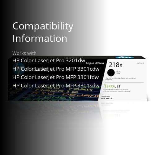 HP 218X Black High-Yield Toner Cartridge | Works with Color LaserJet Pro 3201, MFP 3301 Series | W2180X - Image 3
