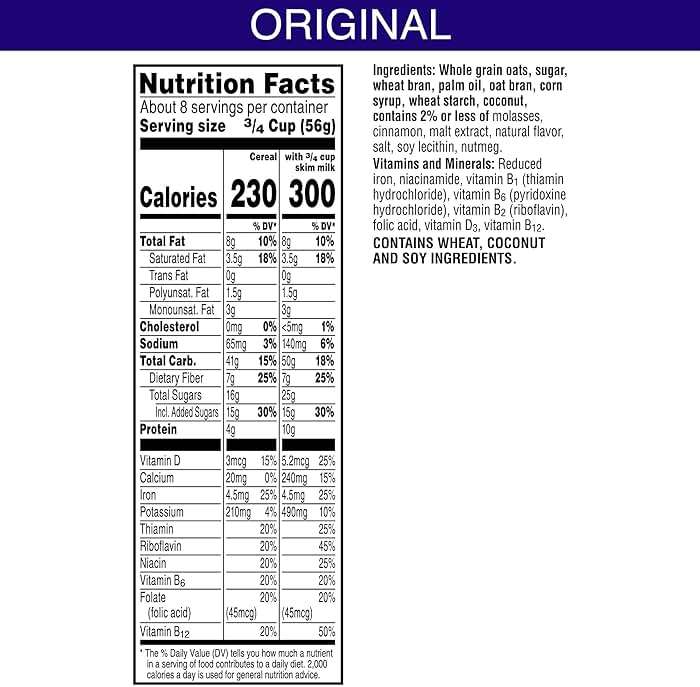 Kellogg's Cracklin' Oat Bran Breakfast Cereal, Fiber Cereal, Family Cereal, Original (3 Boxes) - Image 2