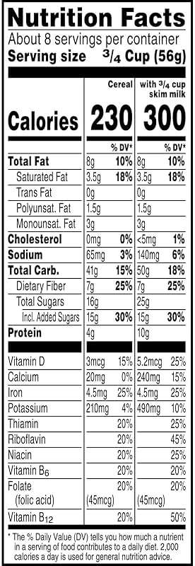 Kellogg's Cracklin' Oat Bran Breakfast Cereal, Fiber Cereal, Family Cereal, Original (3 Boxes) - Image 9