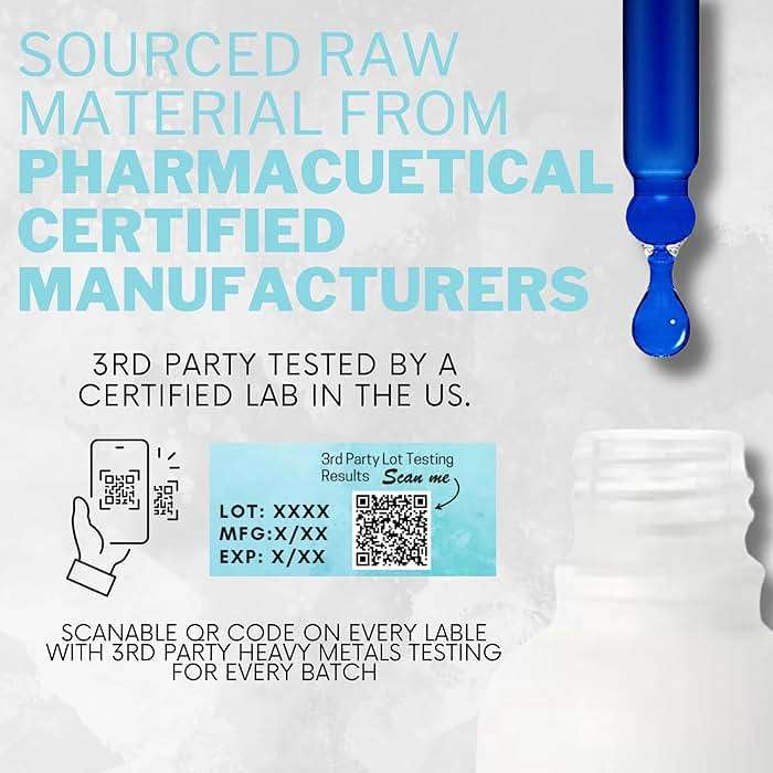 2% Methylene Blue 3.75 fl oz, USA Made Ultra Concentration Glass Bottle and Dropper Pharmaceutical Grade for Humans Nootropic Supplement - Heavy Metals Tested - Image 4