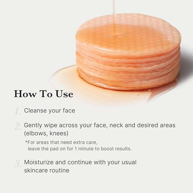medicube Toner Pads Red Succinic Acid Panthenol Facial Peeling Pad | Exfoliating Toner Pad for Breakout-Prone Skin | Niacinamide, AHA, BHA, and Soothing Panthenol - Non-Comedogenic, 70 Pads (1 Pack) - Image 5