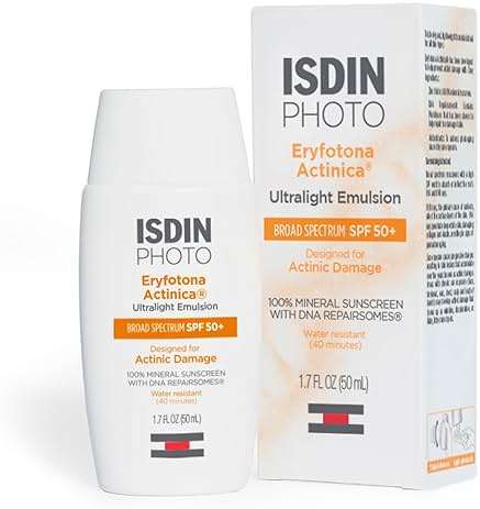 ISDIN Eryfotona Actinica SPF 50+ | Mineral Sunscreen for Face with Zinc Oxide | 100% Mineral UV Filters | No White Cast, Suitable for Sensitive Skin, Dermatologist Recommended - Image 2
