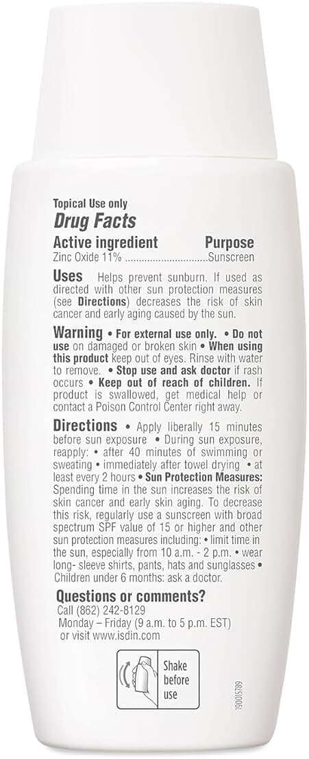 ISDIN Eryfotona Actinica SPF 50+ | Mineral Sunscreen for Face with Zinc Oxide | 100% Mineral UV Filters | No White Cast, Suitable for Sensitive Skin, Dermatologist Recommended - Image 3