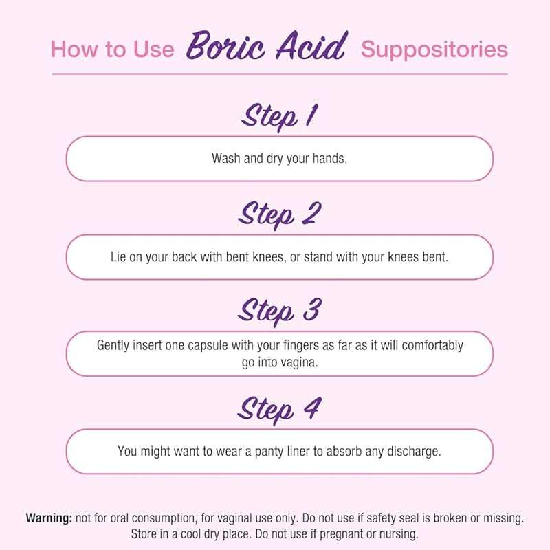 Puregen Labs Boric Acid 600 mg Vaginal Suppositories - 100% Pure | All Natural Without Dyes or Fillers | Supports Vaginal pH Balance and Odor Control (30 Count) - Image 6