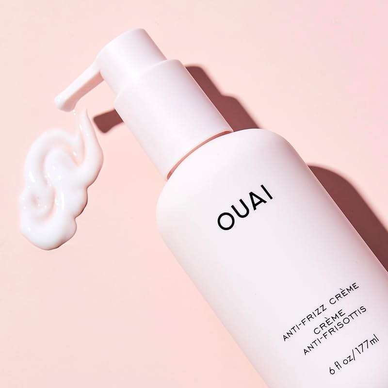 OUAI Anti Frizz Cream - Moisturizing Hair Cream with Frizz Control & Heat Protection - Provides Lasting Hydration with Jackfruit & Beetroot Extract - Paraben, Phthalate & Sulfate Free (6 oz) - Image 9