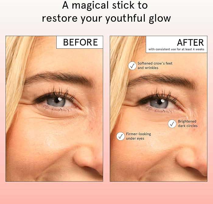 grace & stella Under Eye Brightener Balm Stick - Travel Essentials - Caffeine Eye Cream for Dark Circles, Puffiness, Wrinkles - Vegan Moisturizer Stick with Niacinamide, Hyaluronic Acid (0.13oz/3.5g) - Image 3